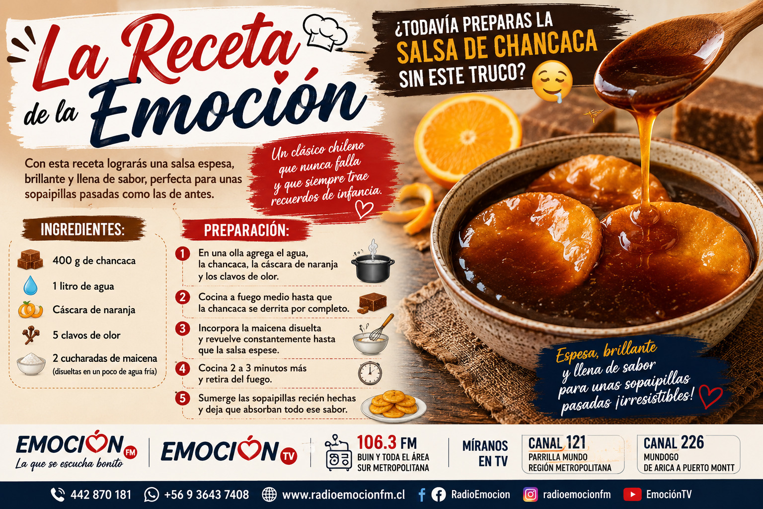 "LA RECETA DE LA EMOCIÓN"