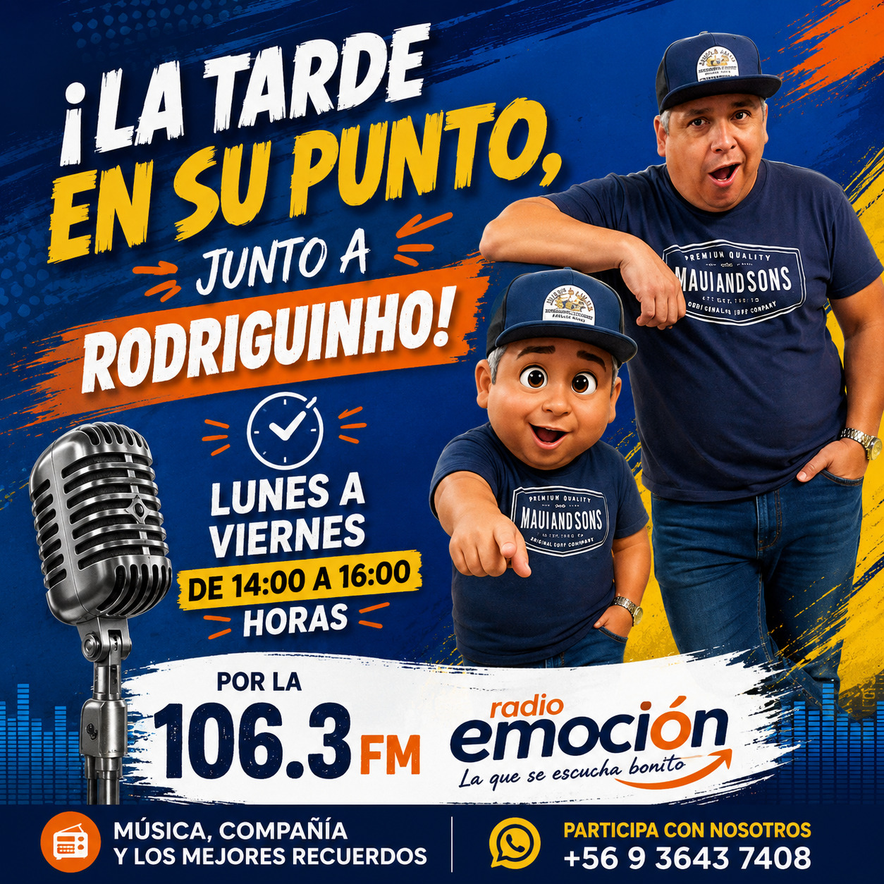 ¡LA TARDE EN SU PUNTO, JUNTO A RODRIGUINHO!